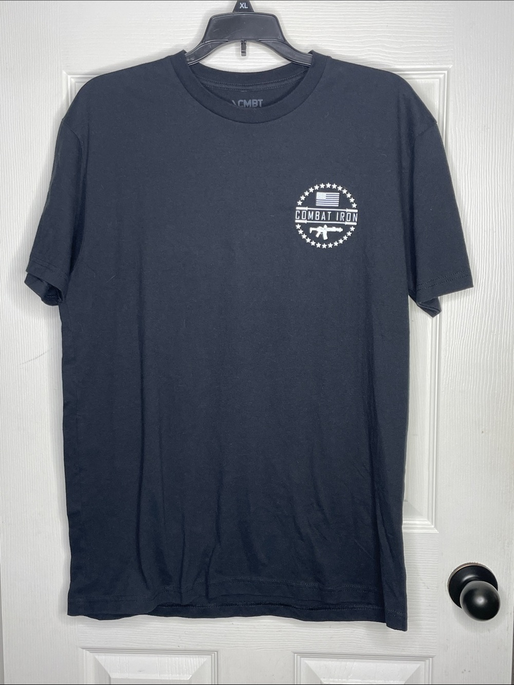 Combat Iron Black Short Sleeve Logo Tee "it's time to be a beast..." Size L